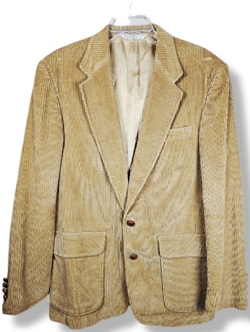 VTG Lands End Men's Corduroy Sport Coat Blazer Suede Elbow Academia Heritage